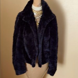 Bongo Black Fur Teddy Jacket